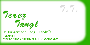 terez tangl business card